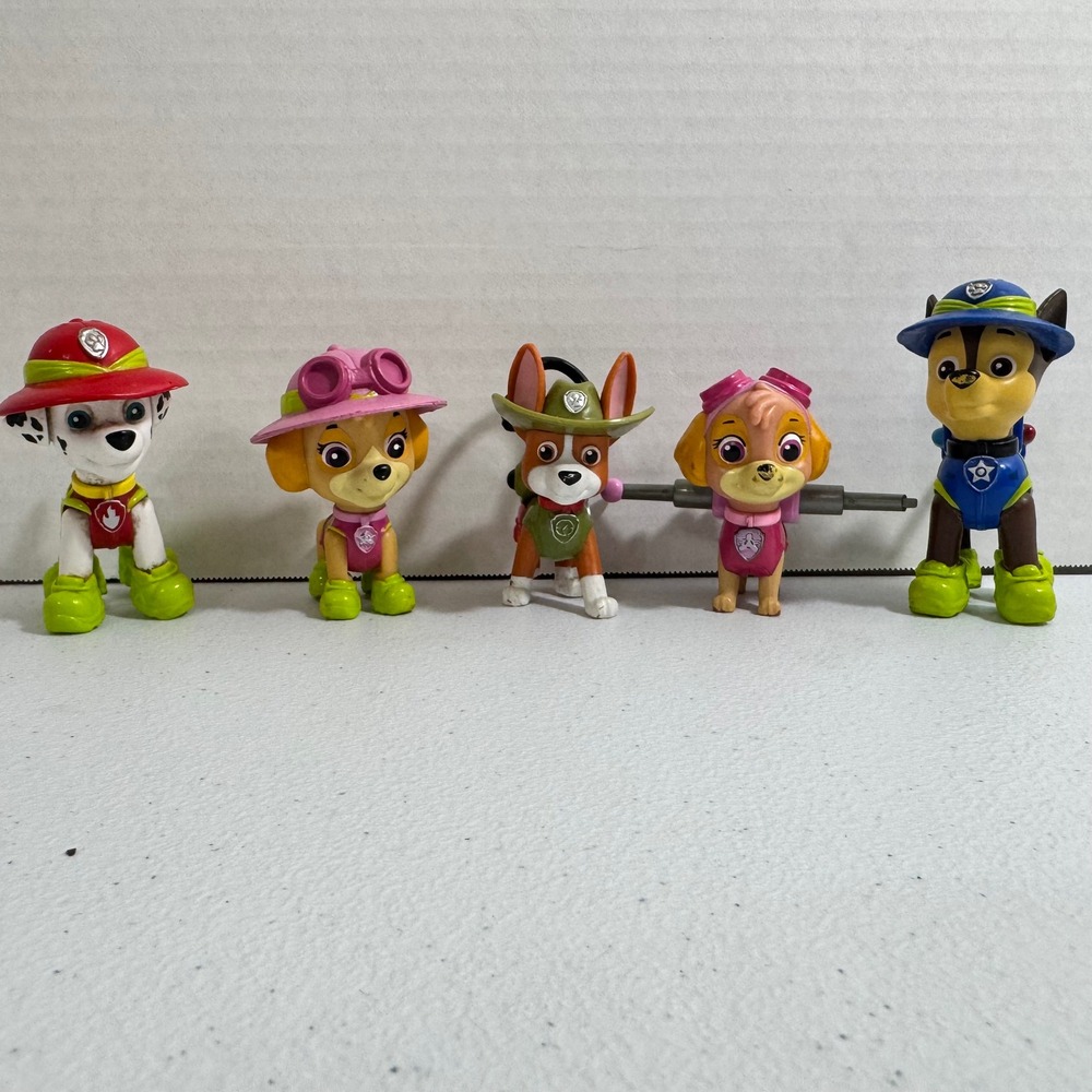 Paw Patrol Pup Figures Marshall Chase Skye Rocky Skye Set